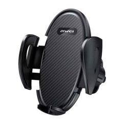   AWEI X38 autós tartó (szellőzőre, automata, karbon minta, 4-6.8" méret) FEKETE