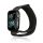 Pótszíj (egyedi méret, kicsi, nylon, tépőzáras, légáteresztő) FEKETE Apple Watch Series 1 38mm, Apple Watch Series 2 38mm, Apple Watch Series 3 38mm, Apple Watch Series 4 40mm, Apple Watch Series 5 40mm, Apple Watch Series 6 40mm, Apple Wa