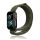 Pótszíj (egyedi méret, kicsi, nylon, tépőzáras, légáteresztő) SÖTÉTZÖLD Apple Watch Series 1 38mm, Apple Watch Series 2 38mm, Apple Watch Series 3 38mm, Apple Watch Series 4 40mm, Apple Watch Series 5 40mm, Apple Watch Series 6 40mm, Apple Wa