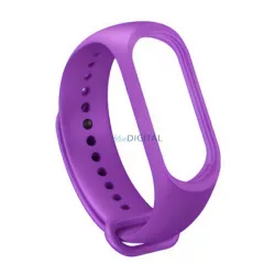   Pótszíj (egyedi méret, szilikon) LILA Xiaomi MI Band 4, MI Band 3