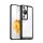 Műanyag telefonvédő (szilikon keret, közepesen ütésálló, átlátszó hátlap) FEKETE Huawei P60 Pro