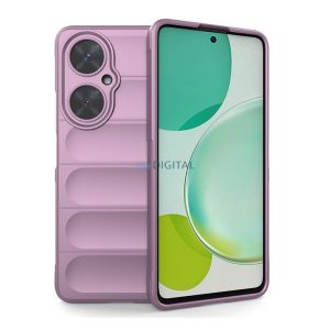 Szilikon telefonvédő (közepesen ütésálló, kamera védelem, 3D minta) LILA Huawei Nova 11i