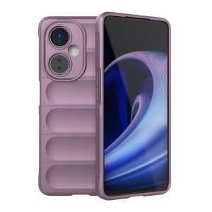 Szilikon telefonvédő (közepesen ütésálló, kamera védelem, 3D minta) LILA OnePlus Nord CE 3 Lite 5G