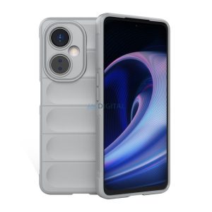 Szilikon telefonvédő (közepesen ütésálló, kamera védelem, 3D minta) VILÁGOSSZÜRKE OnePlus Nord CE 3 Lite 5G