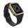 Pótszíj (egyedi méret, szilikon, közepesen ütésálló, állítható + szilikon keret) FEKETE / ARANY Apple Watch Series 7 41mm, Apple Watch Series SE 2 40mm, Apple Watch Series 2 38mm, Apple Wat