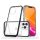 Szilikon telefonvédő (közepesen ütésálló, műanyag keret, akril hátlap, kamera védelem) FEKETE Apple iPhone 14 Pro Max