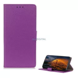   Tok álló, bőr hatású (FLIP, oldalra nyíló, asztali tartó funkció, prémium) LILA Nokia XR21