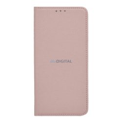   Tok álló, bőr hatású (FLIP, oldalra nyíló, asztali tartó funkció, rombusz minta) ROZÉARANY Motorola Moto G82 (XT2225)