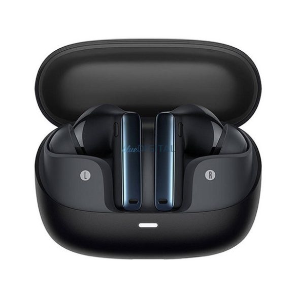 BASEUS BOWIE M2S bluetooth fülhallgató SZTEREO (v5.3, TWS, mikrofon, aktív zajszűrő + töltőtok) FEKETE