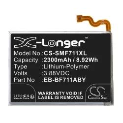   CAMERON SINO Li-Polymer akku (3.88V/2300mAh, Samsung EB-BF711ABY kompatibilis, alsó rész) FEKETE Samsung Galaxy Z Flip3 5G (SM-F711)