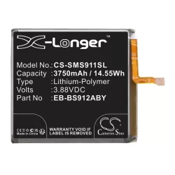   CAMERON SINO Li-Polymer akku (3.88V/3750mAh, Samsung EB-BS912ABY kompatibilis) FEKETE Samsung Galaxy S23 (SM-S911)