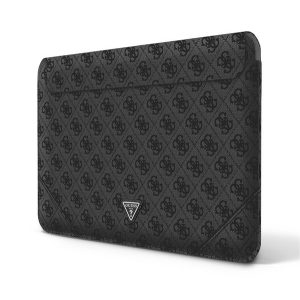 GUESS 4G TRIANGLE tok fekvő, textil LAPTOP/NOTEBOOK/TABLET (univerzális, 13-14" méret) FEKETE 