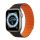 DUX DUCIS pótszíj (egyedi méret, szilikon, 3D minta, mágneses zár) FEKETE / NARANCSSÁRGA Apple Watch Series 4 44mm, Apple Watch Series 3 42mm, Apple Watch Ultra 49mm, Apple Watch Series 7 45mm,