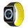 DUX DUCIS pótszíj (egyedi méret, nagy, szilikon, 3D, mágneses) FEKETE/SÁRGA Apple Watch Ultra 49mm, Apple Watch Series 7 45mm, Apple Watch Series 8 45mm, Apple Watch Series 4 44mm, Apple Watch Series 5 44mm, Apple Watch Series 6 44mm, Apple Watch