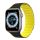 DUX DUCIS pótszíj (egyedi méret, szilikon, 3D minta, mágneses zár) FEKETE / SÁRGA Apple Watch Ultra 49mm, Apple Watch Series 7 45mm, Apple Watch Series SE 2 44mm, Apple Watch Series 1 42mm, Appl
