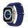 DUX DUCIS pótszíj (egyedi méret, szilikon, állítható, hullám minta) SÖTÉTKÉK Apple Watch Series SE 40mm, Apple Watch Series 2 38mm, Apple Watch Series 3 38mm, Apple Watch Series SE 2 40mm, A
