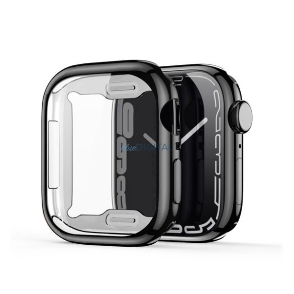 DUX DUCIS szilikon keret (BUMPER, ütésállóság) FEKETE Apple Watch Series SE 2 40mm, Watch Series 6 40mm, Watch Series 5 40mm