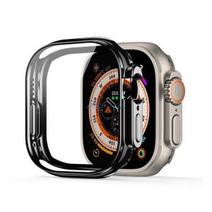 DUX DUCIS szilikon keret (BUMPER, ütésállóság) FEKETE Apple Watch Ultra 2 49mm, Watch Ultra 49mm