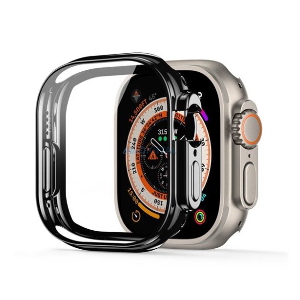 DUX DUCIS szilikon keret (BUMPER, ütésállóság) FEKETE Apple Watch Ultra 2 49mm, Watch Ultra 49mm