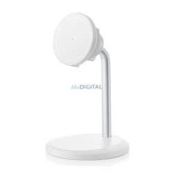   ESR HALOLOCK SHIFT hálózati töltő állomás (15W, wireless, MagSafe, Type-C + asztali tartó állvány) FEHÉR