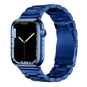 HOCO WA10 pótszíj (egyedi méret, nagy, fém) SÖTÉTKÉK Apple Watch Series 9 45mm, Watch Ultra 49mm, Watch Series 8 45mm