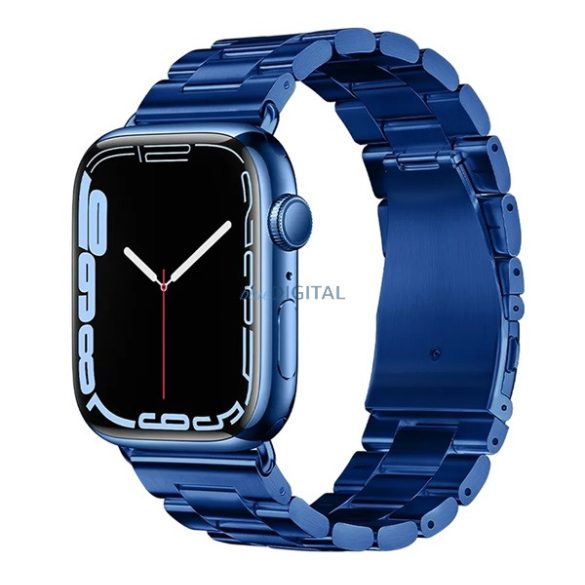 HOCO WA10 pótszíj (egyedi méret, fém) SÖTÉTKÉK Apple Watch Series 9 45mm, Watch Ultra 49mm, Watch Series 8 45mm