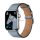 HOCO WA17 pótszíj (egyedi méret, kicsi, szilikon, bőr hatású, állítható) SZÜRKE Apple Watch Series 1 38mm, Apple Watch Series 2 38mm, Apple Watch Series 3 38mm, Apple Watch Series 4 40mm, Apple Watch Series 5 40mm, Apple Watch Series 6 40mm, Apple Wa