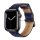 HOCO WA18 pótszíj (egyedi méret, szilikon, bőr hatású, állítható, 3D rombusz minta) SÖTÉTKÉK Apple Watch Series 3 42mm, Apple Watch Series 4 44mm, Apple Watch Ultra 49mm, Apple Watch Serie