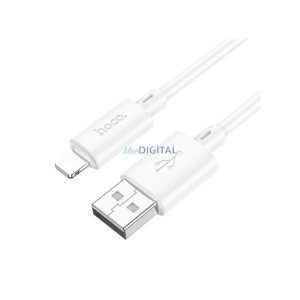 HOCO X88 adatkábel (USB - lightning, 2.4A, gyorstöltő, 100cm) FEHÉR Apple IPAD mini, iPod touch 5, IPAD mini 2 
