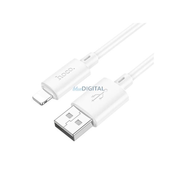 HOCO X88 adatkábel (USB - lightning, 2.4A, gyorstöltő, 100cm) FEHÉR Apple IPAD mini, iPod touch 5, IPAD mini 2 