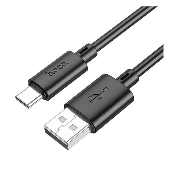 HOCO X88 adatkábel (USB - Type-C, 3A, gyorstöltő, 100cm) FEKETE