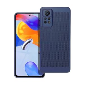 Műanyag telefonvédő (légáteresztő, lyukacsos minta, kamera védelem) SÖTÉTKÉK Xiaomi Redmi Note 11 Pro