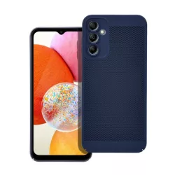   Műanyag telefonvédő (légáteresztő, lyukacsos minta, kamera védelem) SÖTÉTKÉK Samsung Galaxy A34 5G (SM-A346)