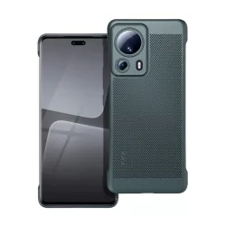   Műanyag telefonvédő (légáteresztő, lyukacsos minta, kamera védelem) SÖTÉTZÖLD Xiaomi 13 Lite