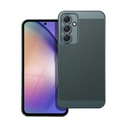   Műanyag telefonvédő (légáteresztő, lyukacsos minta, kamera védelem) SÖTÉTZÖLD Samsung Galaxy A54 5G (SM-A546)
