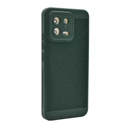   Műanyag telefonvédő (légáteresztő, lyukacsos minta, kamera védelem) SÖTÉTZÖLD Xiaomi 13