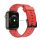 Pótszíj (egyedi méret, nagy, szilikon, 3D) PIROS Apple Watch Series 8 45mm, Apple Watch Series 7 45mm, Apple Watch Series 4 44mm, Apple Watch Series 5 44mm, Apple Watch Series 6 44mm, Apple Watch Series SE 2 44mm, Apple