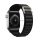 Pótszíj (egyedi méret, nylon, állítható) FEKETE Apple Watch Ultra 49mm, Apple Watch Series 7 45mm, Apple Watch Series SE 2 44mm, Apple Watch Series 1 42mm, Apple Watch Series 2 42mm, Apple Watch