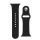Pótszíj (egyedi méret, szilikon, állítható, fém kapocs) FEKETE Apple Watch Series 4 44mm, Apple Watch Series 3 42mm, Apple Watch Series 8 45mm, Apple Watch Series 5 44mm, Apple Watch Series SE