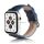 Pótszíj (egyedi méret, kicsi, szilikon, bőr hatású) SÖTÉTKÉK Apple Watch Series 2 38mm, Apple Watch Series 3 38mm, Apple Watch Series 1 38mm, Apple Watch Series 4 40mm, Apple Watch Series 5 40mm, Apple Watch Series 6 40mm, Apple Wa