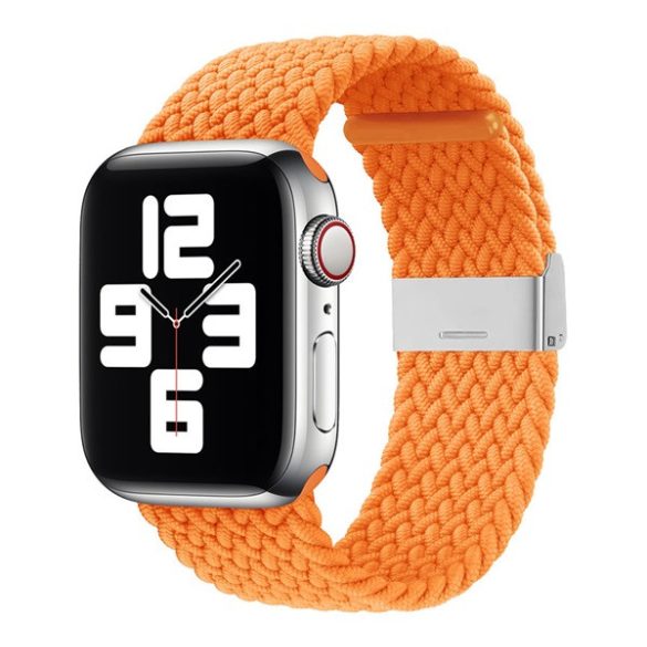 Pótszíj (egyedi méret, kicsi, textil) NARANCSSÁRGA Apple Watch Series 7 41mm, Apple Watch Series 8 41mm, Apple Watch Series 4 40mm, Apple Watch Series 5 40mm, Apple Watch Series 6 40mm, Apple Watch Series SE 2 40mm, Apple