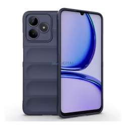   Szilikon telefonvédő (közepesen ütésálló, kamera védelem, 3D minta) SÖTÉTKÉK Realme C53