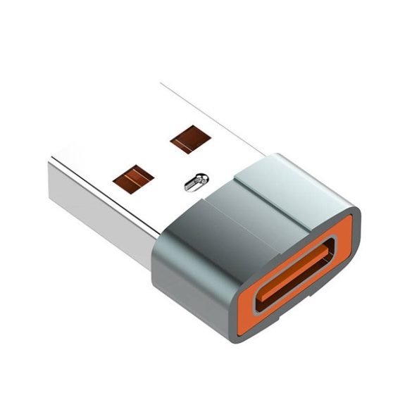 LDNIO LC150 adapter (USB - Type-C aljzat, OTG, adatátvitel és töltés, alumínium) SZÜRKE