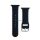 Pótszíj (egyedi méret, nagy, szilikon, fém csat) FEKETE Apple Watch Series 10 46mm, Watch Ultra 2 49mm, Watch Series 9 45mm