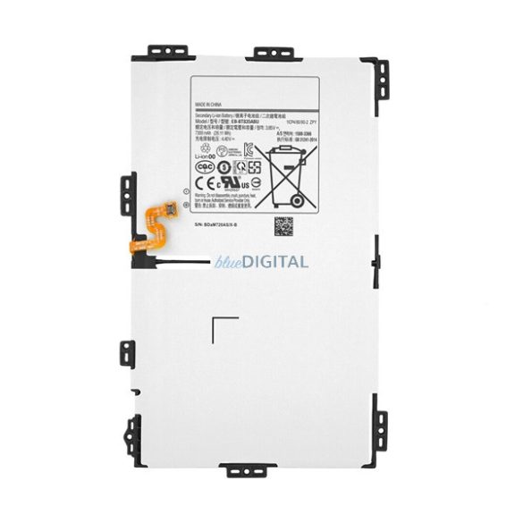 Akku 7300mAh LI-Polymer (EB-BT835ABE/GH43-04830A kompatibilis) Samsung Galaxy Tab S4 10.5 LTE (SM-T835), Galaxy Tab S4 10.5 WIFI (SM-T830)