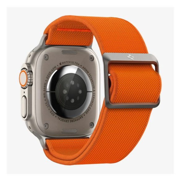 SPIGEN LITE FIT pótszíj (egyedi méret, nagy, textil) NARANCSSÁRGA Apple Watch Series 1 42mm, Apple Watch Series 2 42mm, Apple Watch Series 3 42mm, Apple Watch Series 4 44mm, Apple Watch Series 5 44mm, Apple Watch Series 6 44mm, Apple Wa