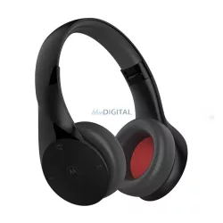   MOTOROLA XT500 bluetooth fejhallgató SZTEREO (v4.1, mikrofon, összehajtható, IP54, cseppálló) FEKETE