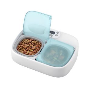 PETONEER TWO-MEAL FEEDER okos etetőtál (2 rekesz, hűtő funkció, időzítő, mobil vezérlés) FEHÉR