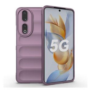 Szilikon telefonvédő (közepesen ütésálló, kamera védelem, 3D minta) LILA Honor 90 5G