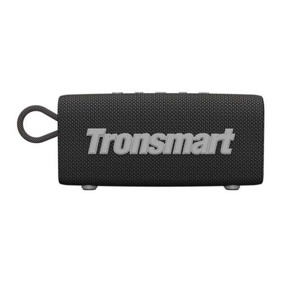 TRONSMART TRIP bluetooth hordozható hangszóró (v5.3, 10W, Type-C csatlakozó, IPX7 vízálló) FEKETE 